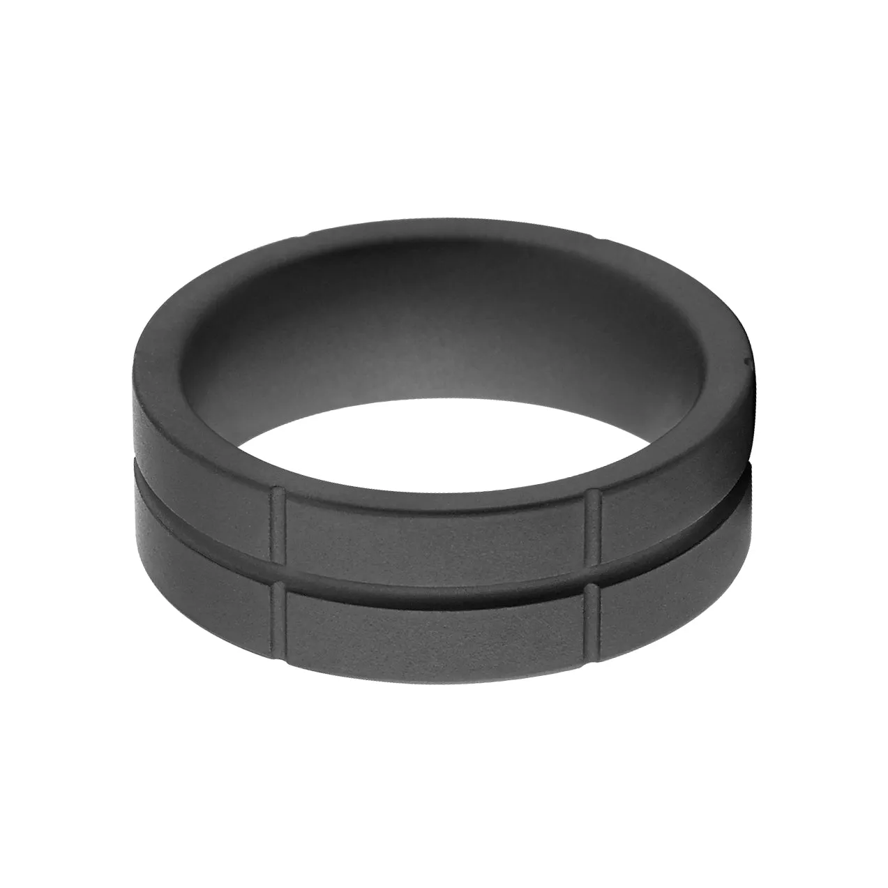 8mm Matte Black Ring - Ceramic Men's Wedding Bands