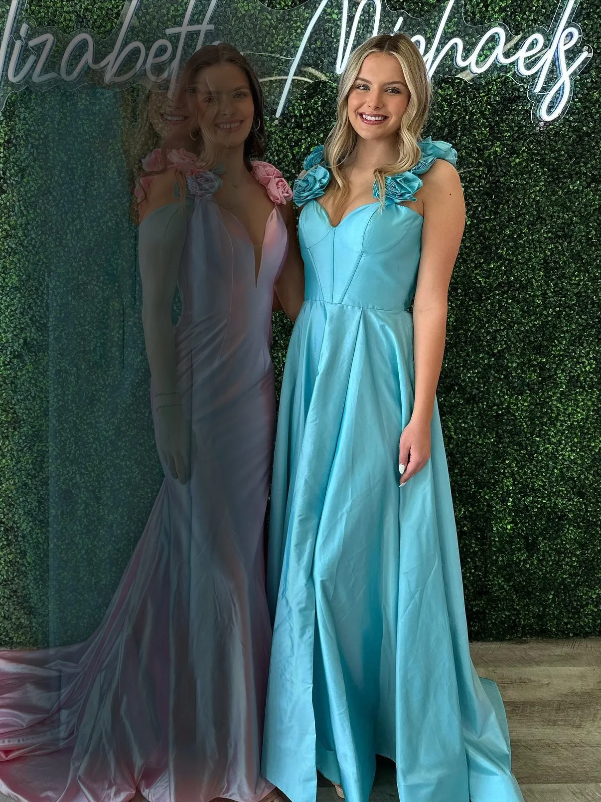 A-line Straps Red Satin Prom Dress With Slit lpk590