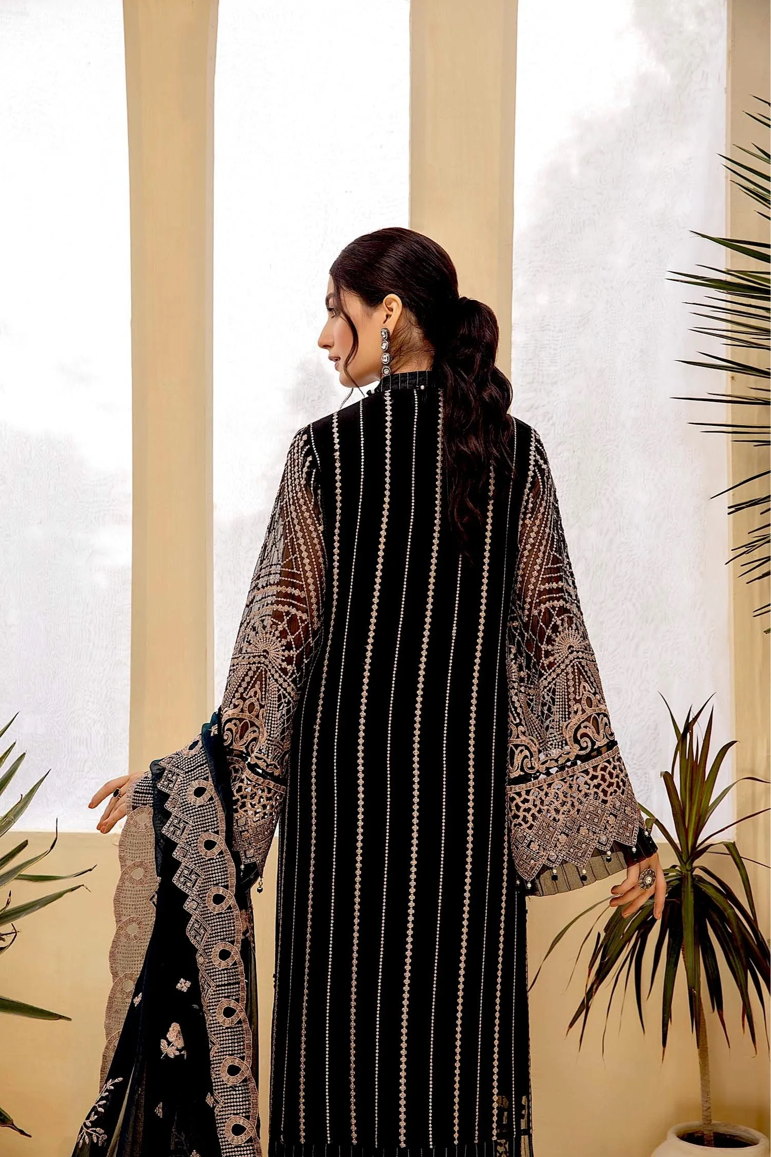 Adan's Libas Tesoro Embroidered Chiffon Formal Collection – Mystering Revel