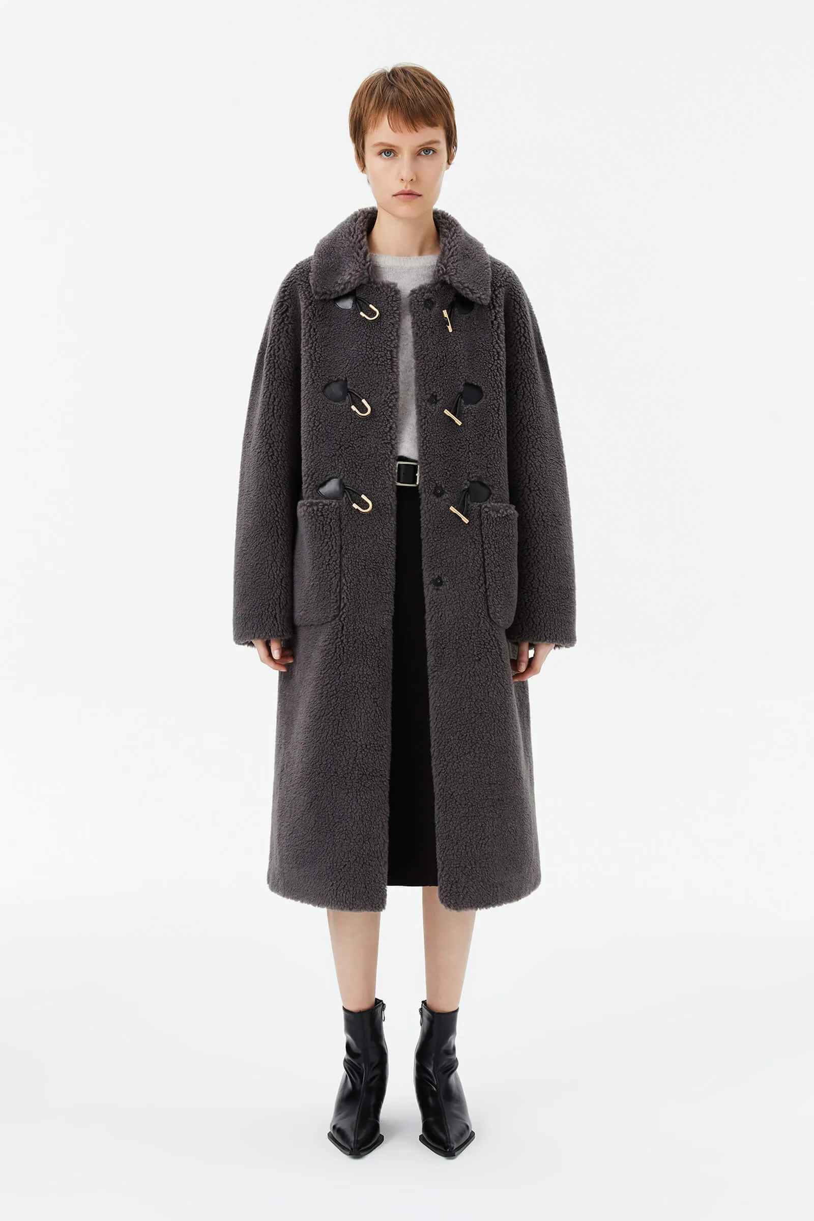 All-wool British Style Soft and Plush Overcoat
