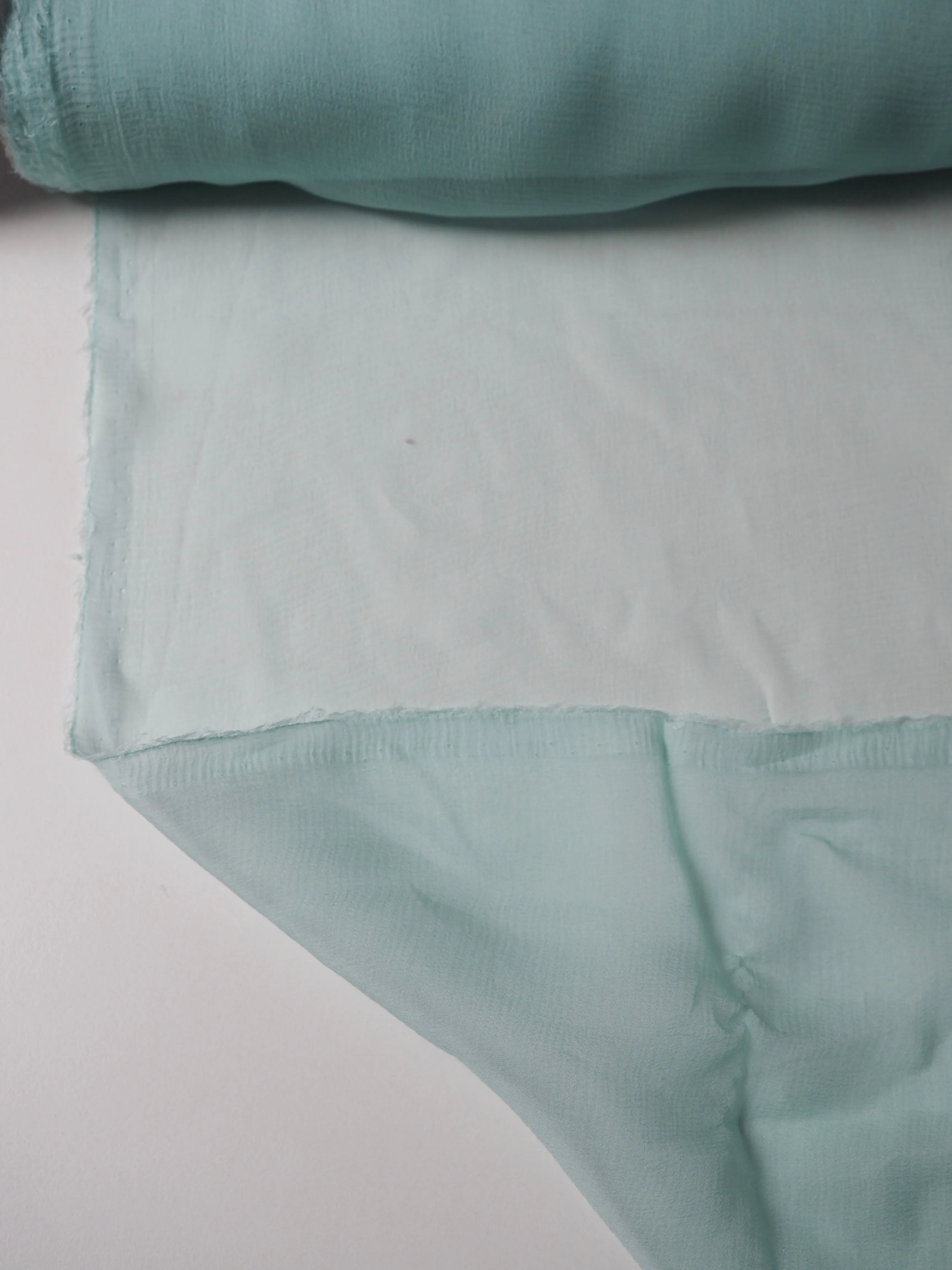 Aqua Silk Chiffon