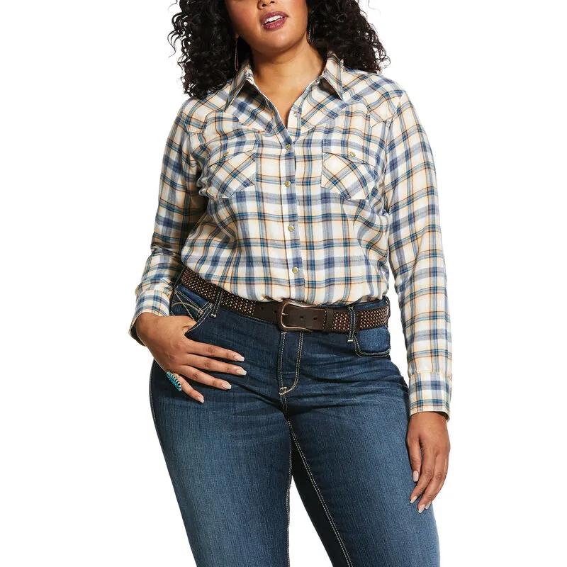 Ariat Women's Real Natural Plaid Shirt