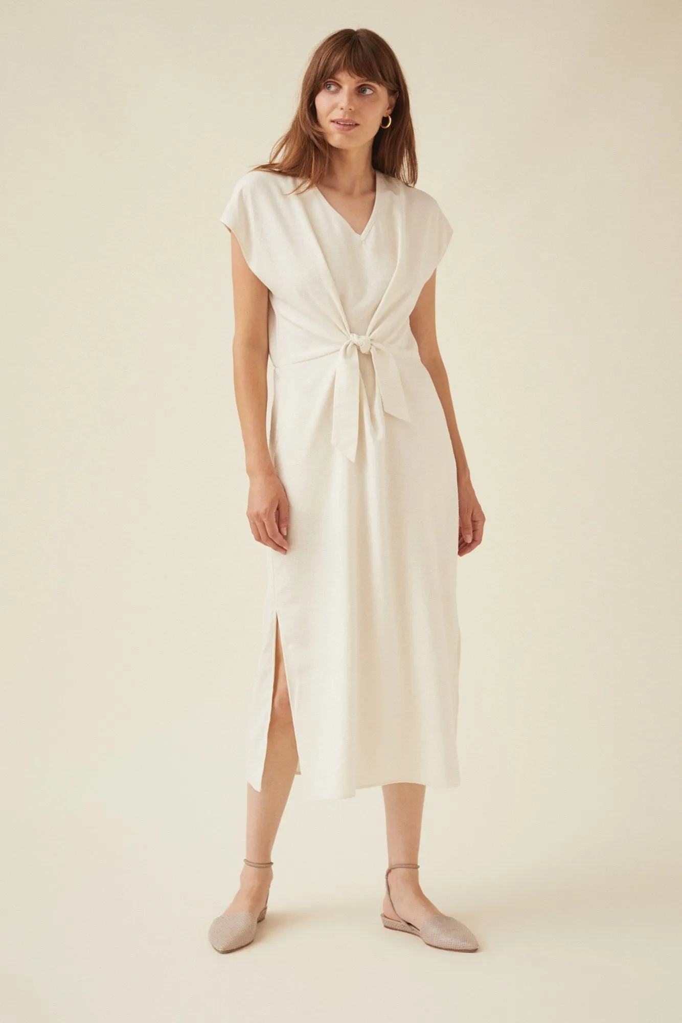 Asti Silk Noil Dress