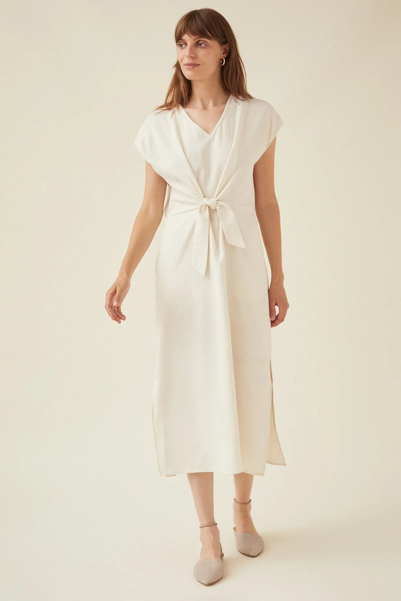 Asti Silk Noil Dress