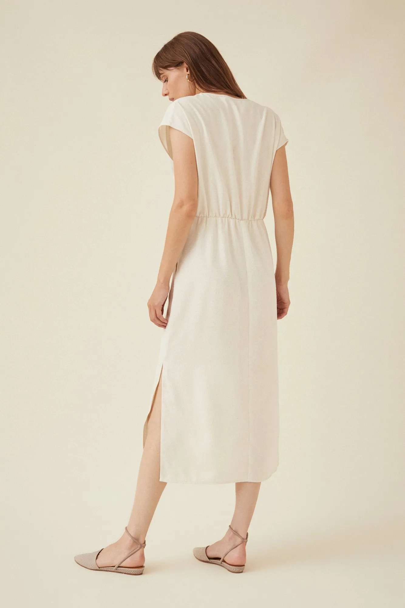 Asti Silk Noil Dress