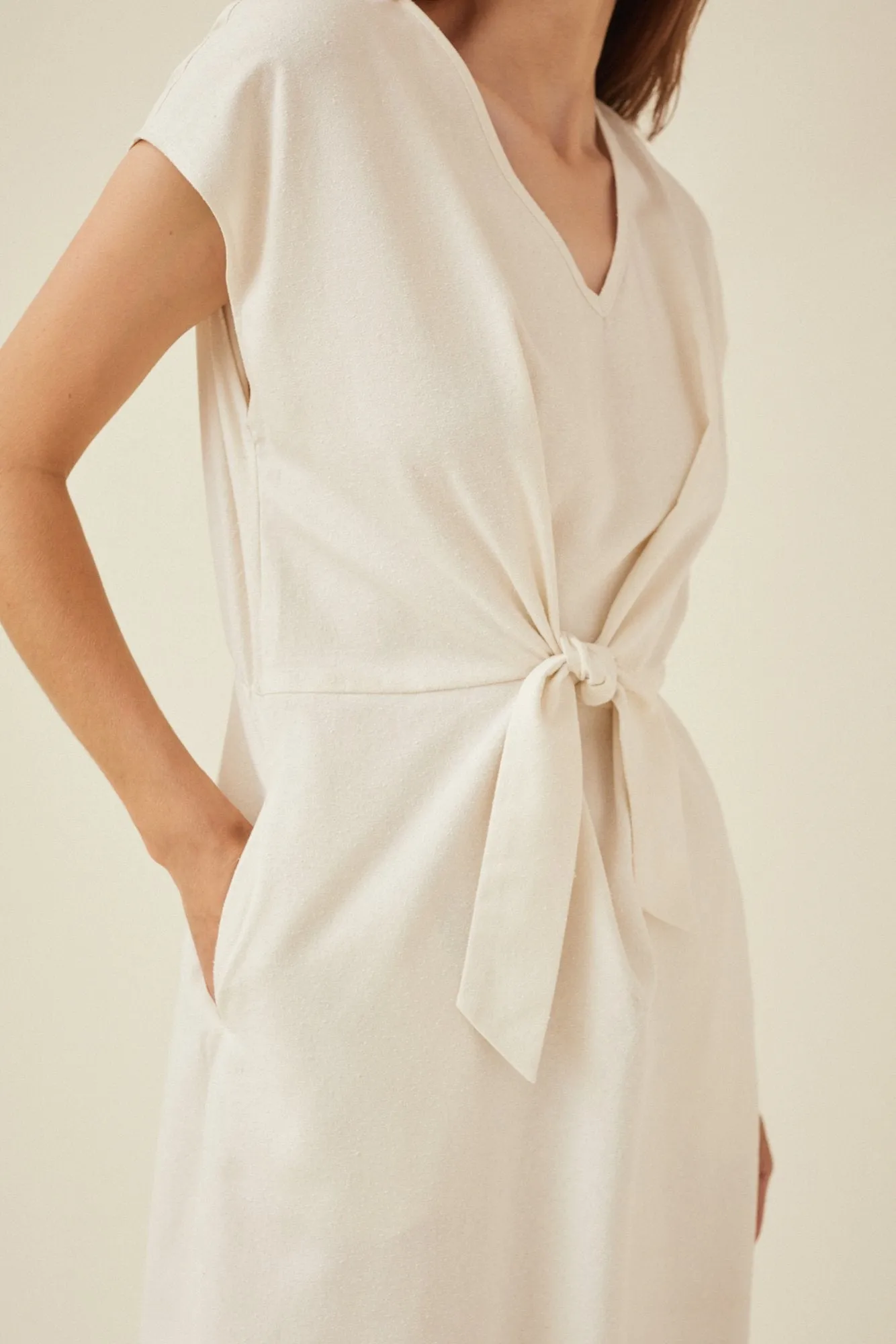 Asti Silk Noil Dress