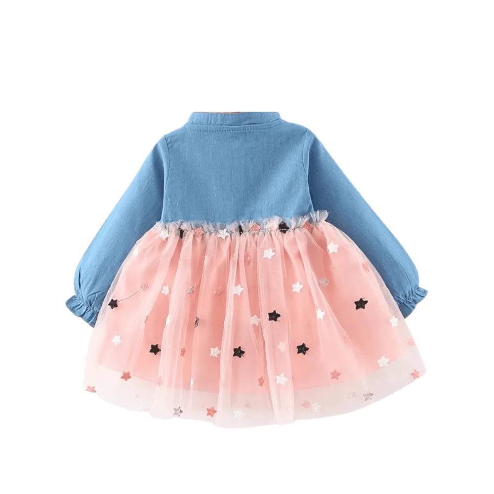 Baby Girls Star Design Tulle Dress