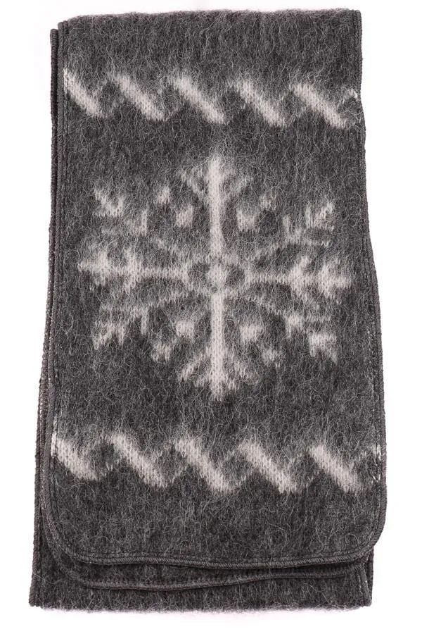 Brushed Wool Hat - Grey / White Star