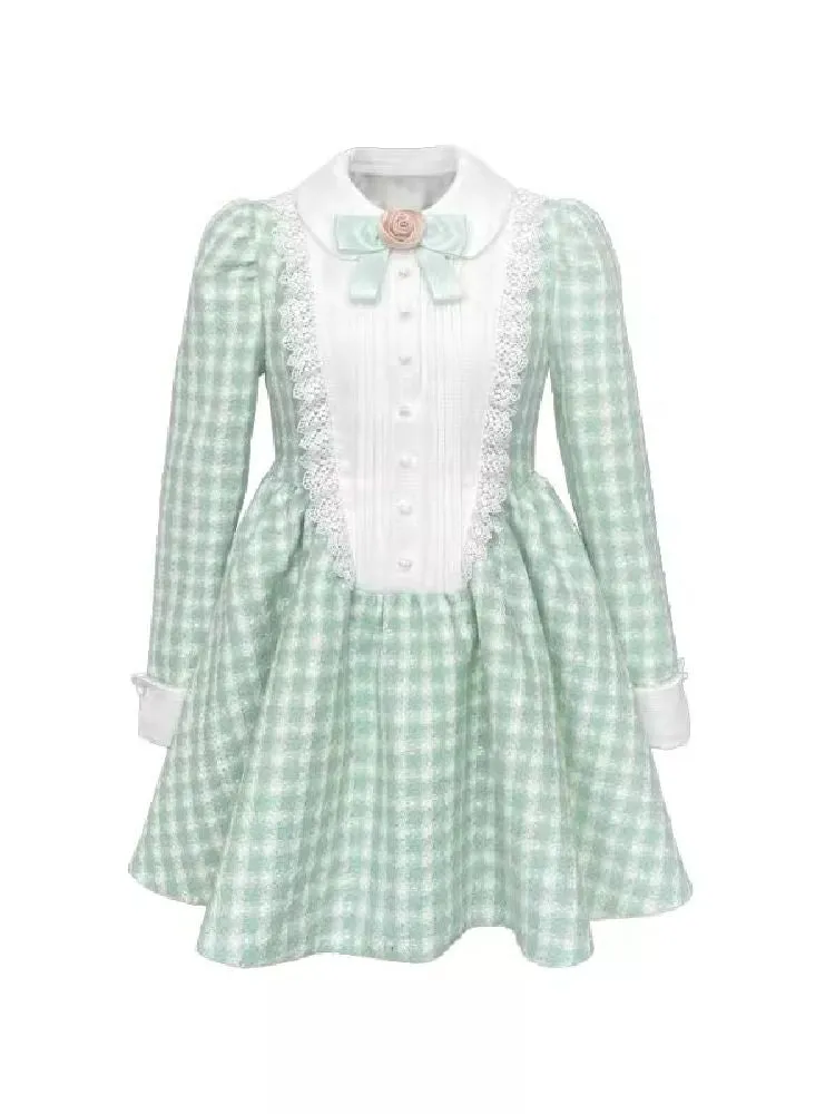 Bubble Sleeve Long Sleeve Dress【s0000004781】