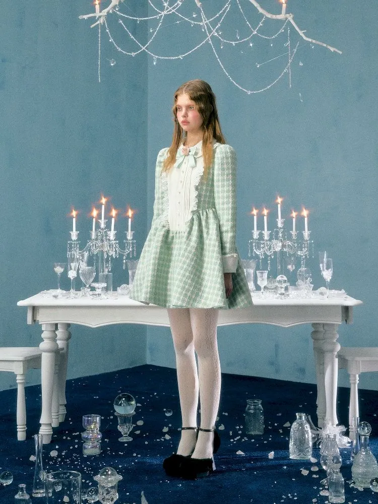 Bubble Sleeve Long Sleeve Dress【s0000004781】