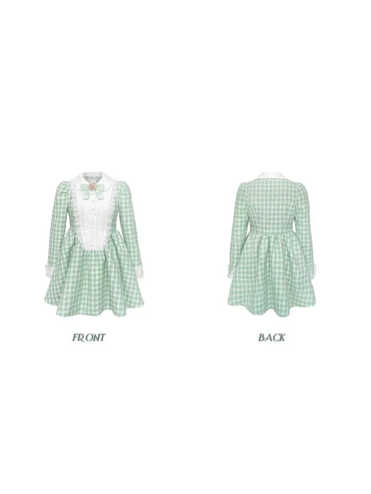 Bubble Sleeve Long Sleeve Dress【s0000004781】
