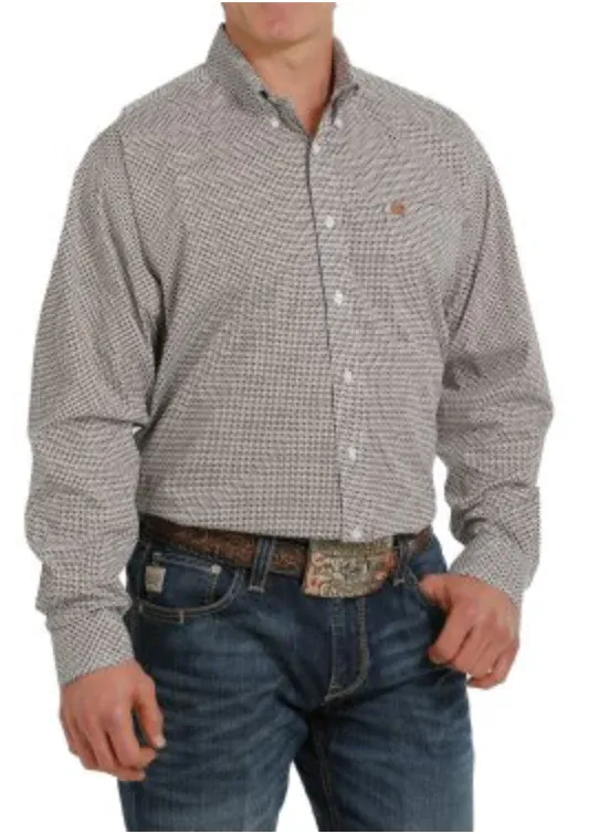 Cinch Men's Logo Embroidery Button-down Shirt