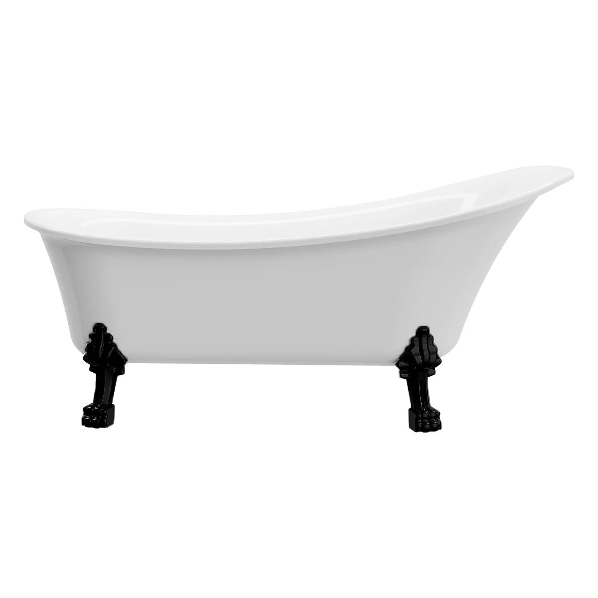 Dorya-BLK Freestanding Bathtub