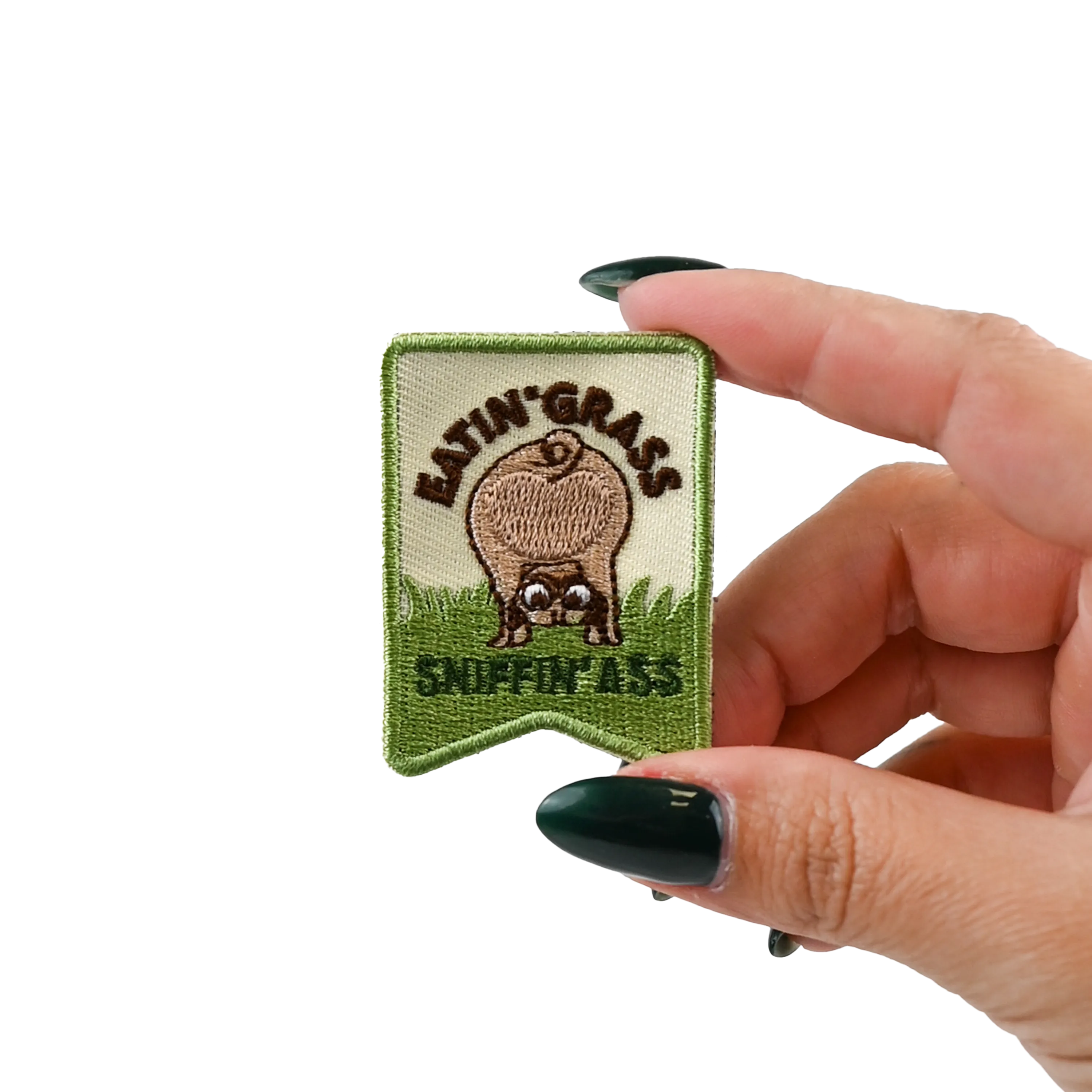 Eatin' Grass & Sniffin' A** - Premium Velcro Patch