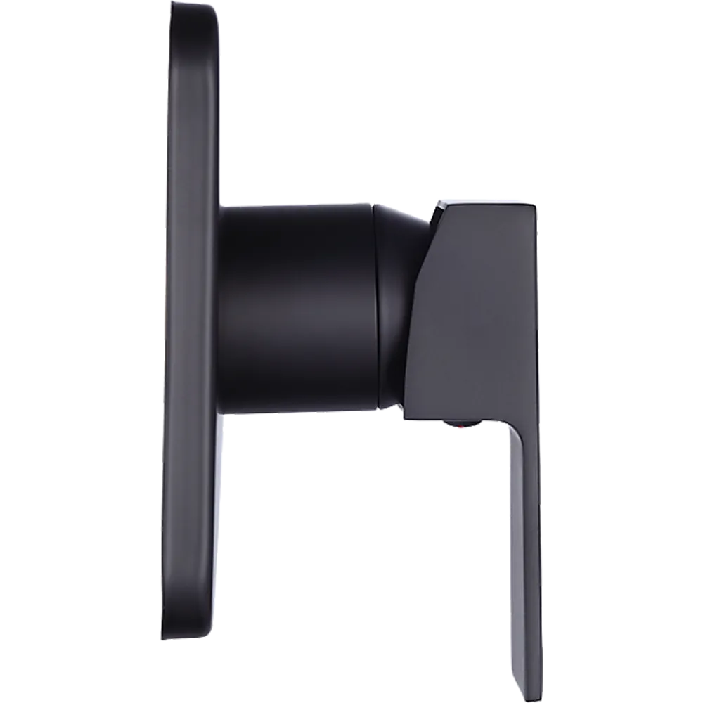 Electroplated Matte Black Shower Bath Mixer Tap, Solid Brass