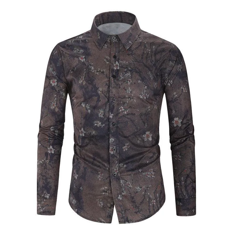 Floral Long Sleeve Digital Printed Shirt