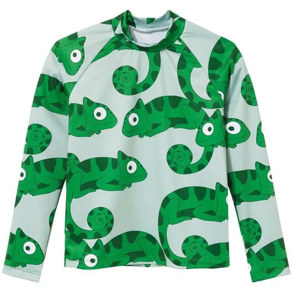 Green Chameleons Rashguard - 1 Left Size 8-10 years