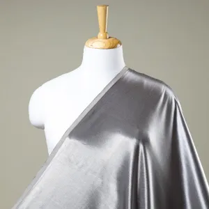 Light Grey - Mashru Silk Plain Dyed Fabric (Width - 46 in)