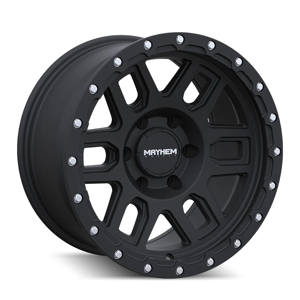 MAYHEM 8304 | MATTE BLACK | 6x139.7 | 17x9 | -12mm