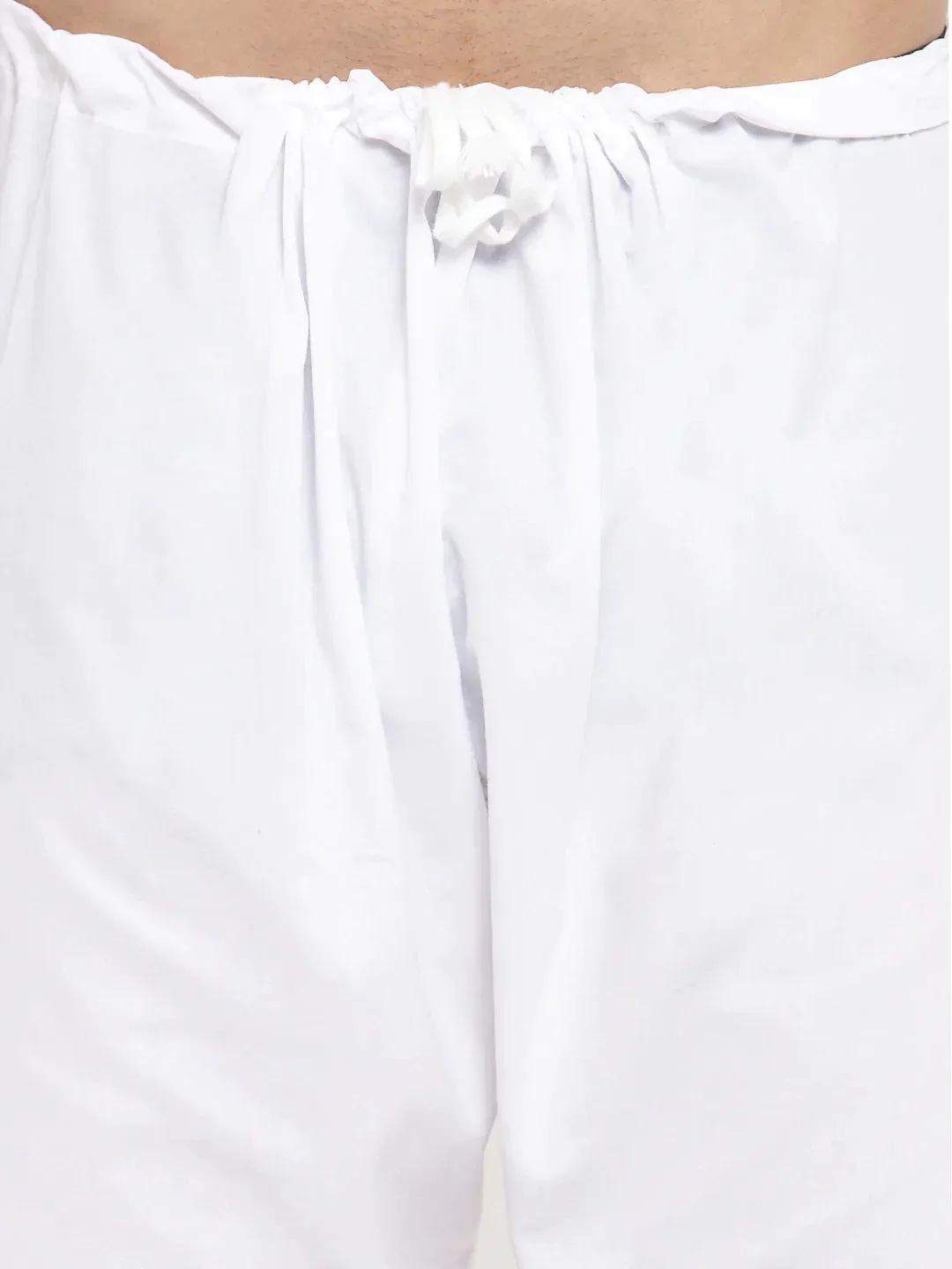 Men Blue Cotton Printed Kurta With Pyjamas