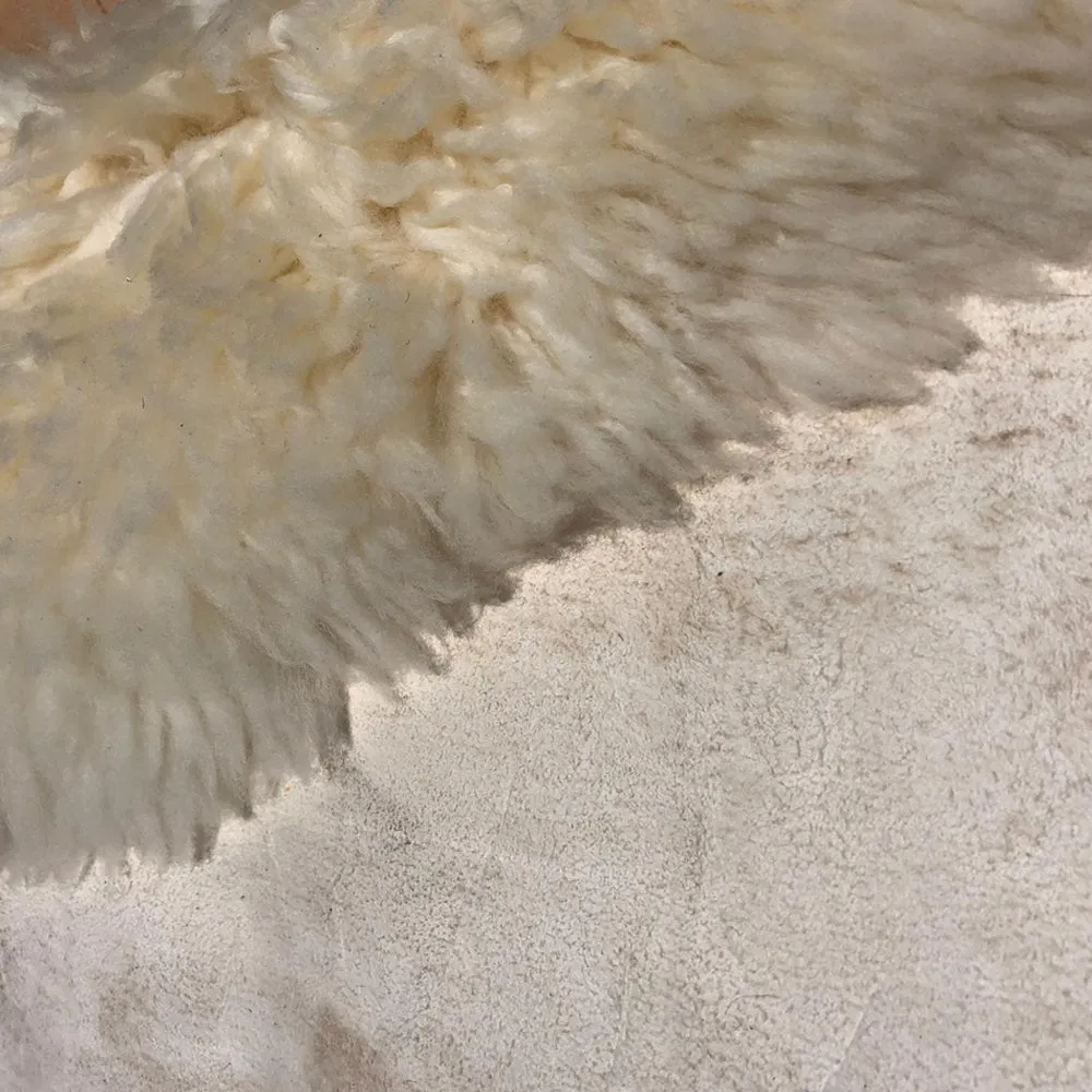 Natural White Plush Sheepskin Rug or Throw