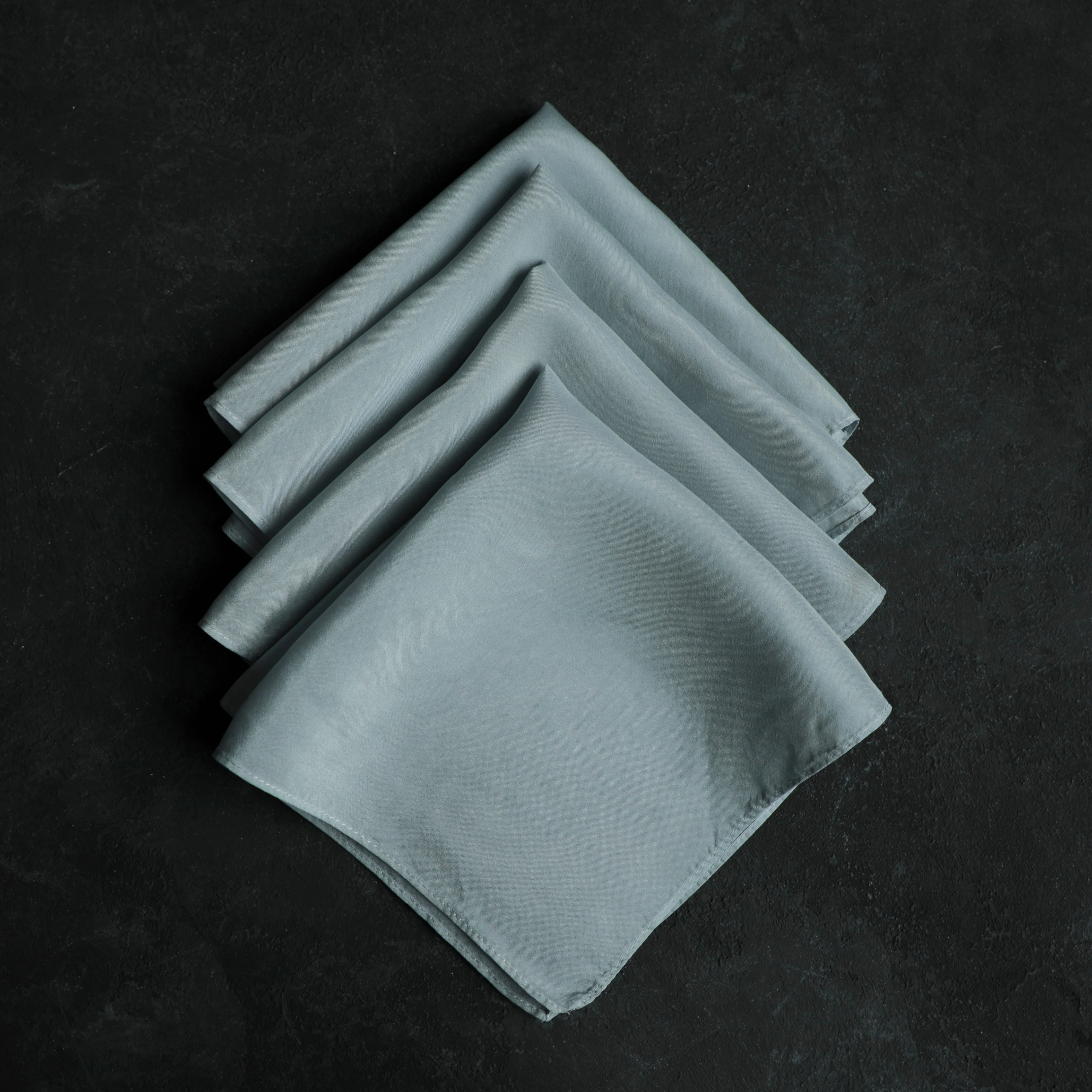 Original Eco-Dyed Silk Handkerchief 12 x 12" {French Blue}