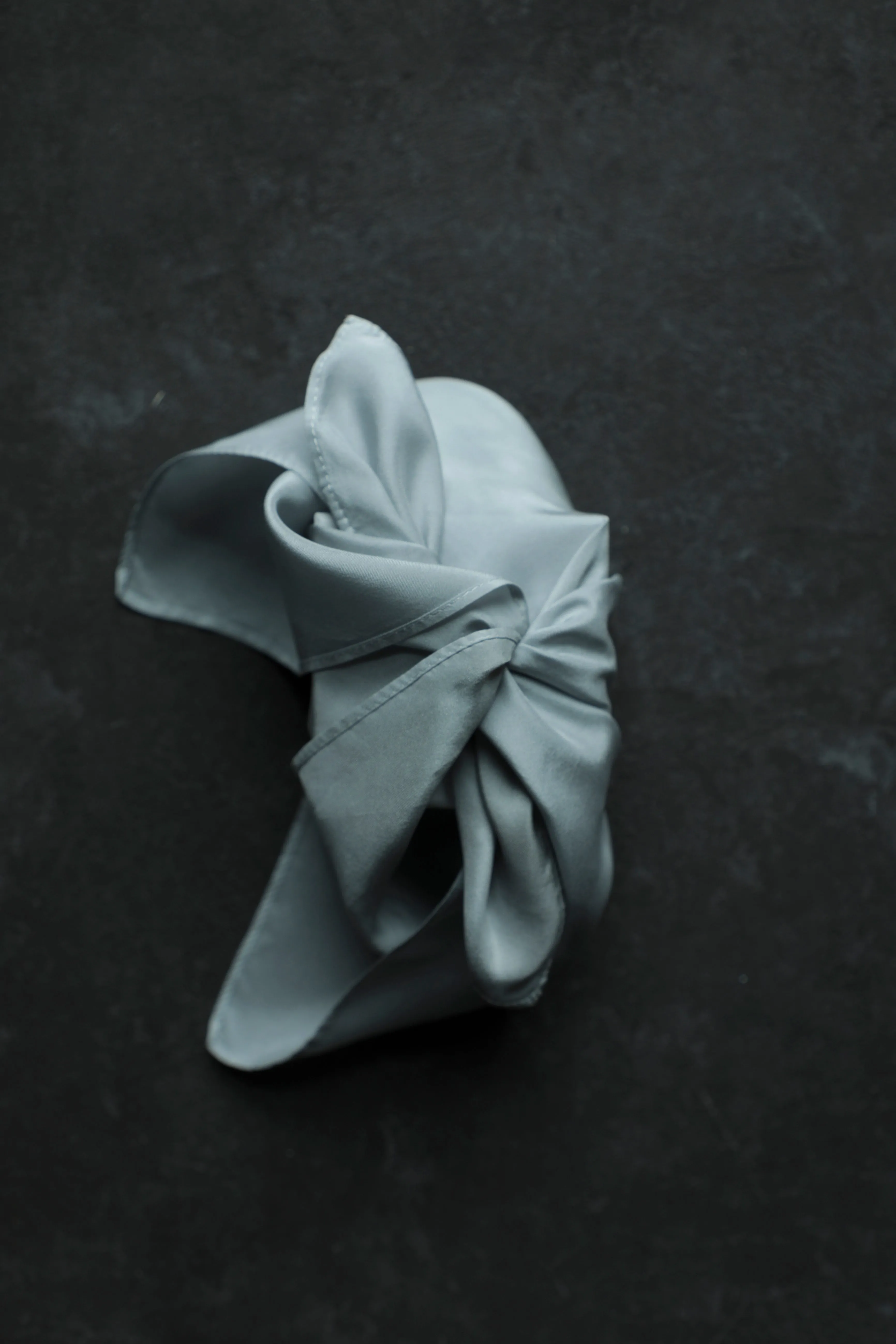 Original Eco-Dyed Silk Handkerchief 12 x 12" {French Blue}