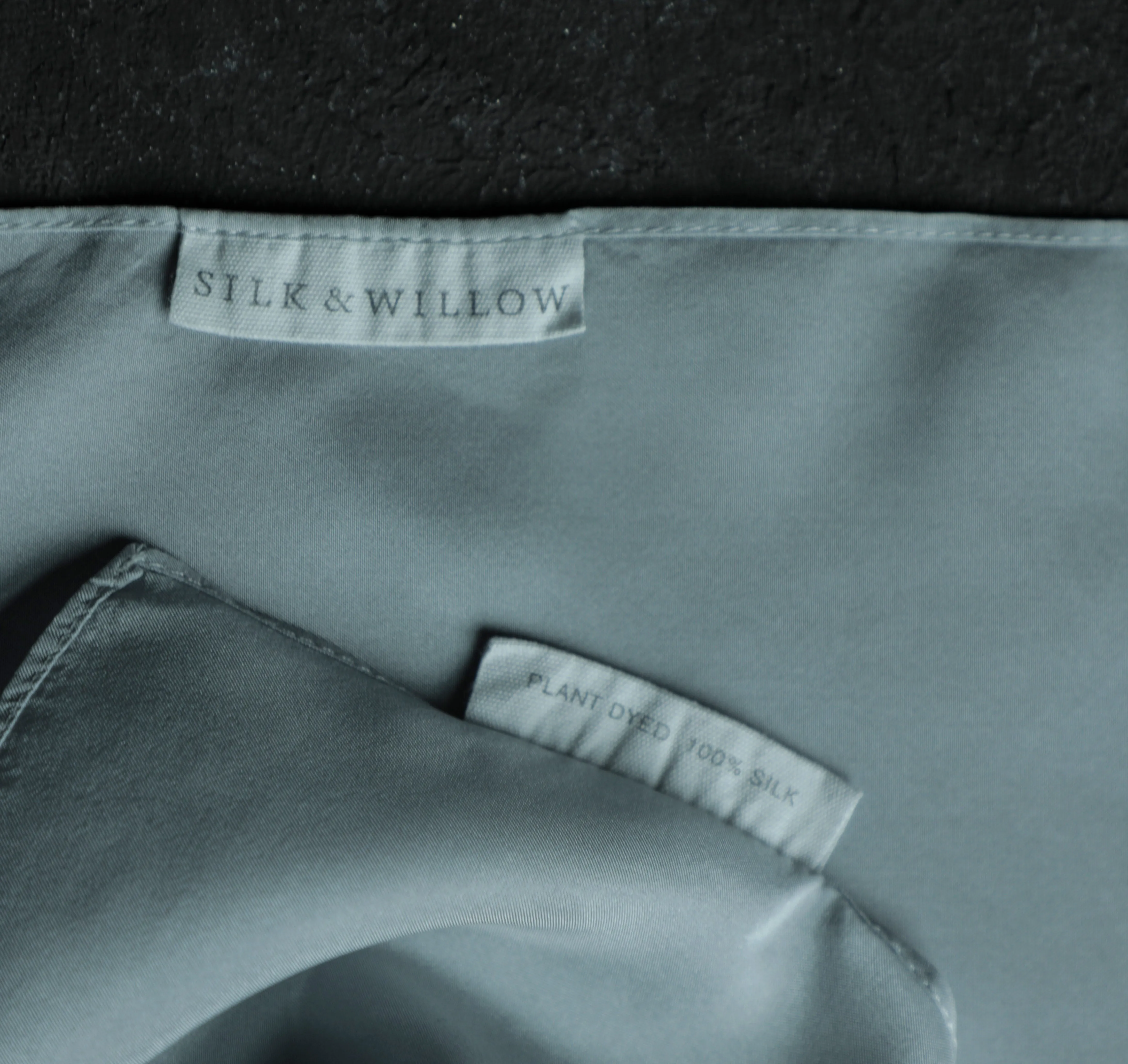 Original Eco-Dyed Silk Handkerchief 12 x 12" {French Blue}