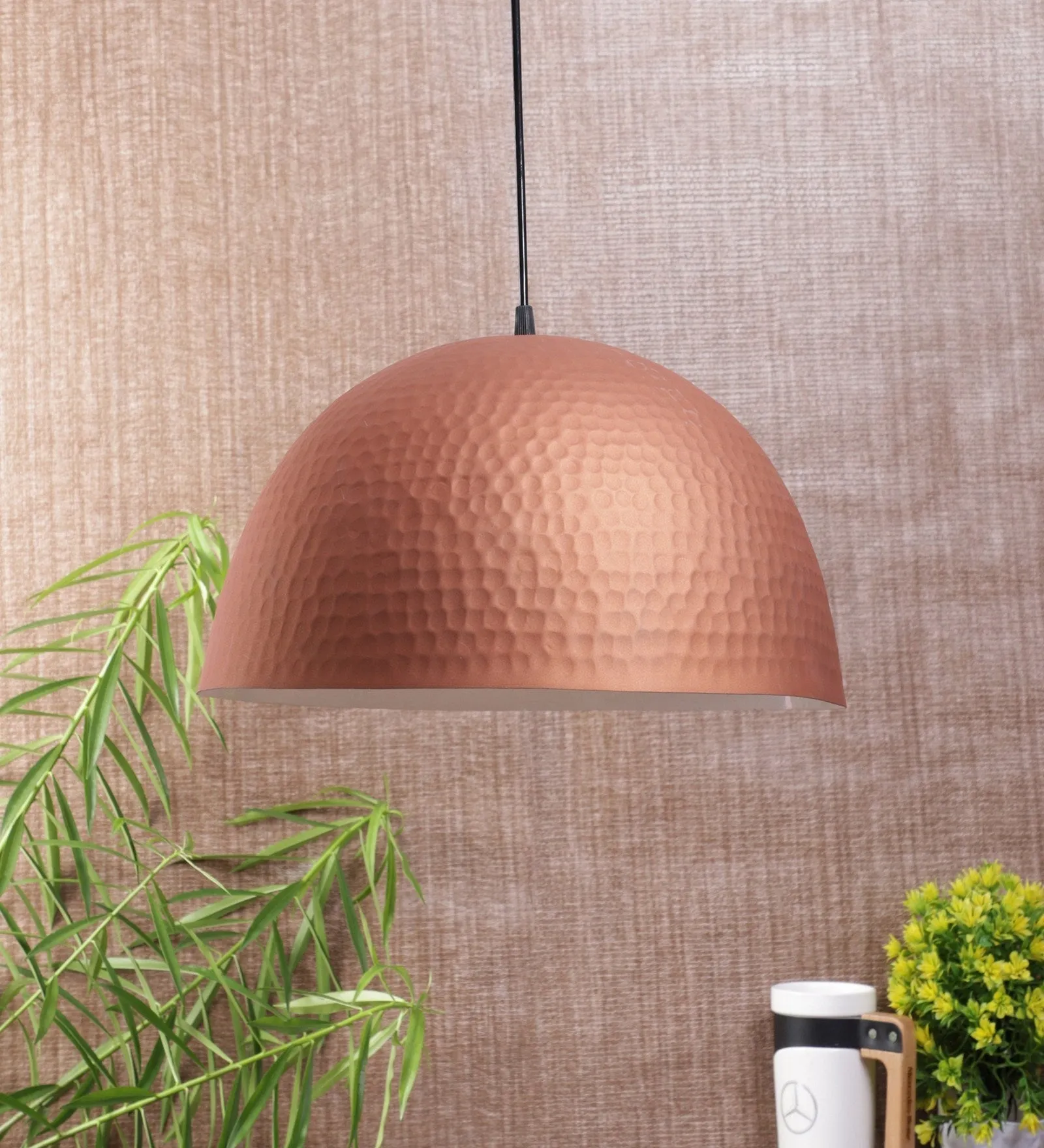 Red-White Metal Hanging Light -Ganja-12 Thapai