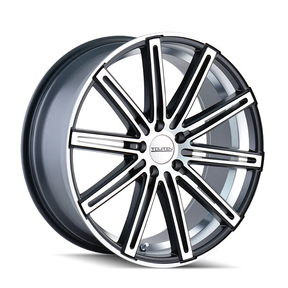 TOUREN 3240 | MATTE BLACK/MACHINED FACE/MACHINED UNDERCUT | 5x112 | 22x8.5 | 35mm