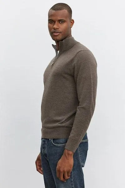 Velvet by Graham & Spencer Men's Fletcher Quarter-Zip | Acorn