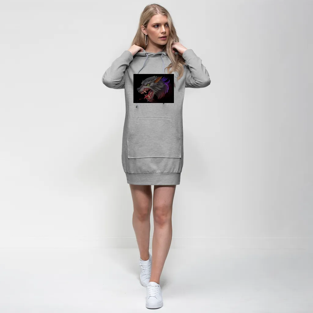 Wolf Premium Adult Hoodie Dress