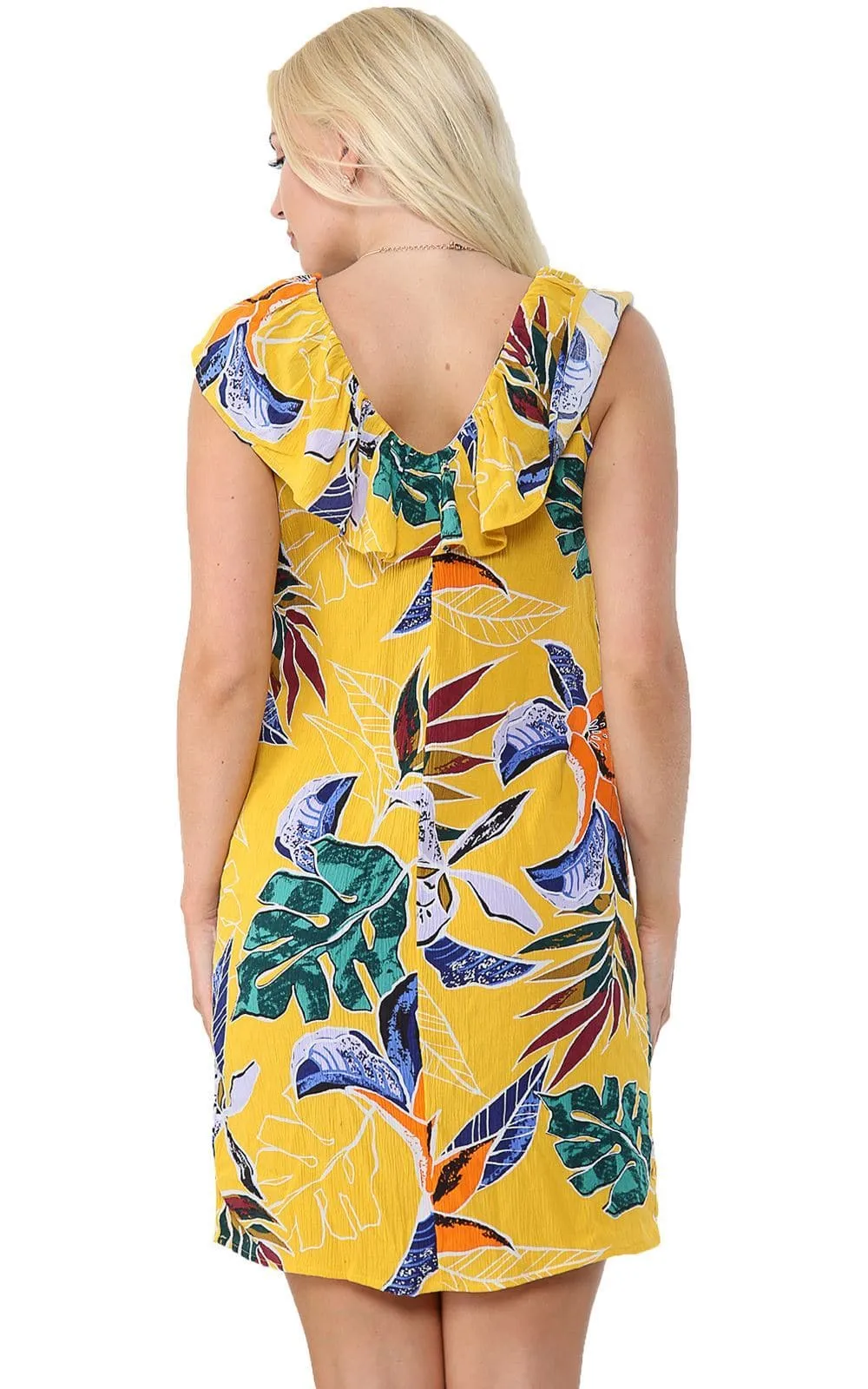 Womens Floral Summer Beach Sun Dress