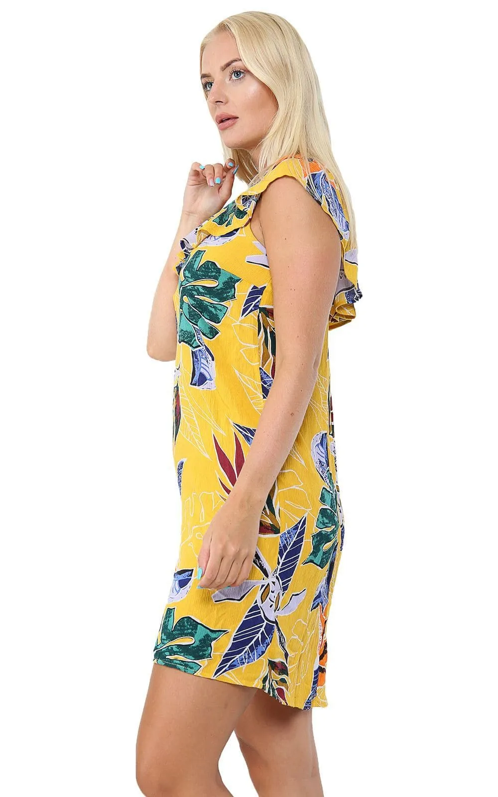 Womens Floral Summer Beach Sun Dress