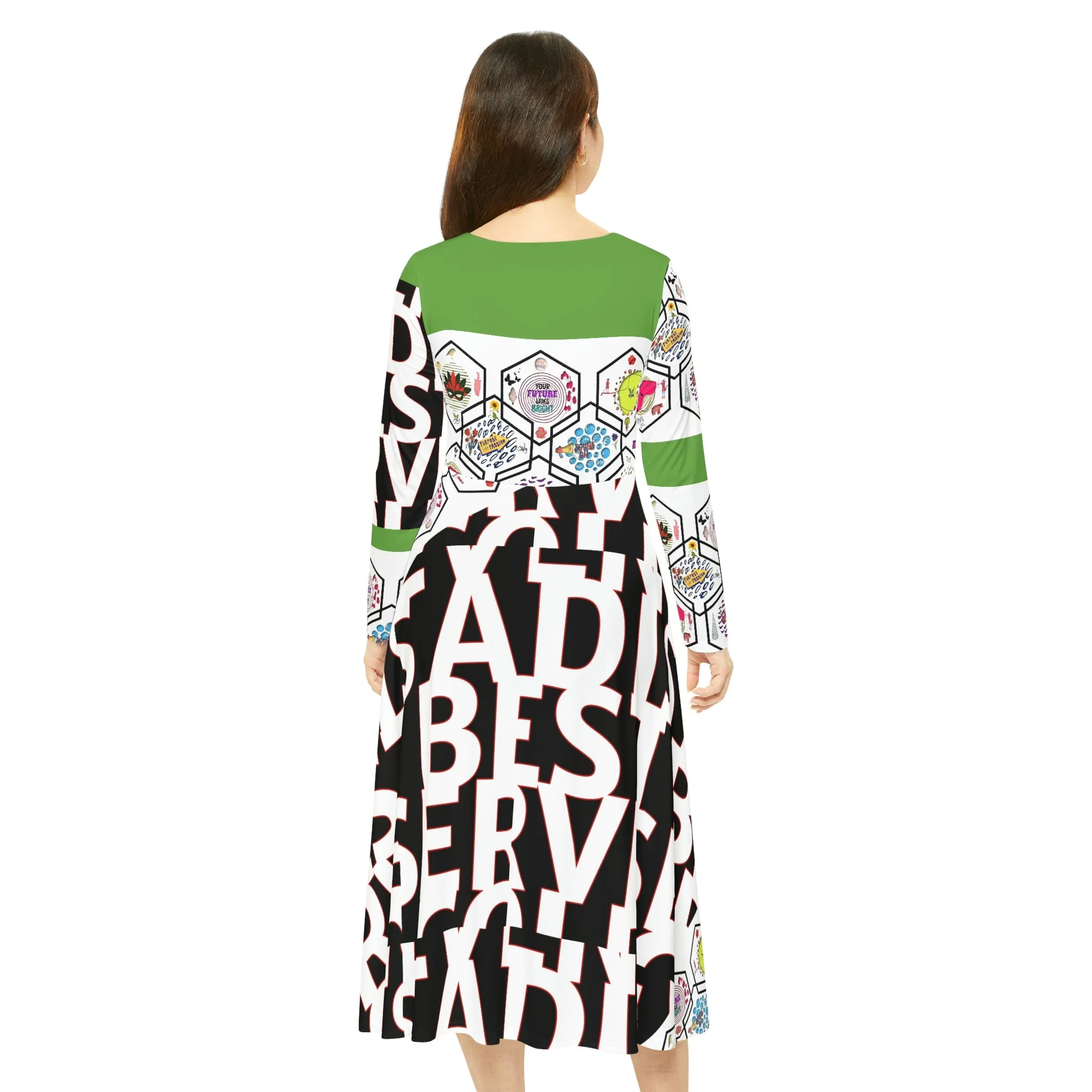 Women's Long Sleeve Dance Dress DARCEY