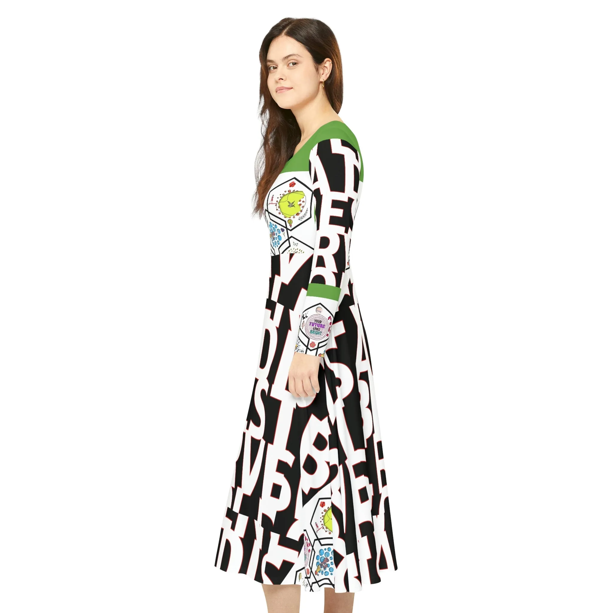 Women's Long Sleeve Dance Dress DARCEY