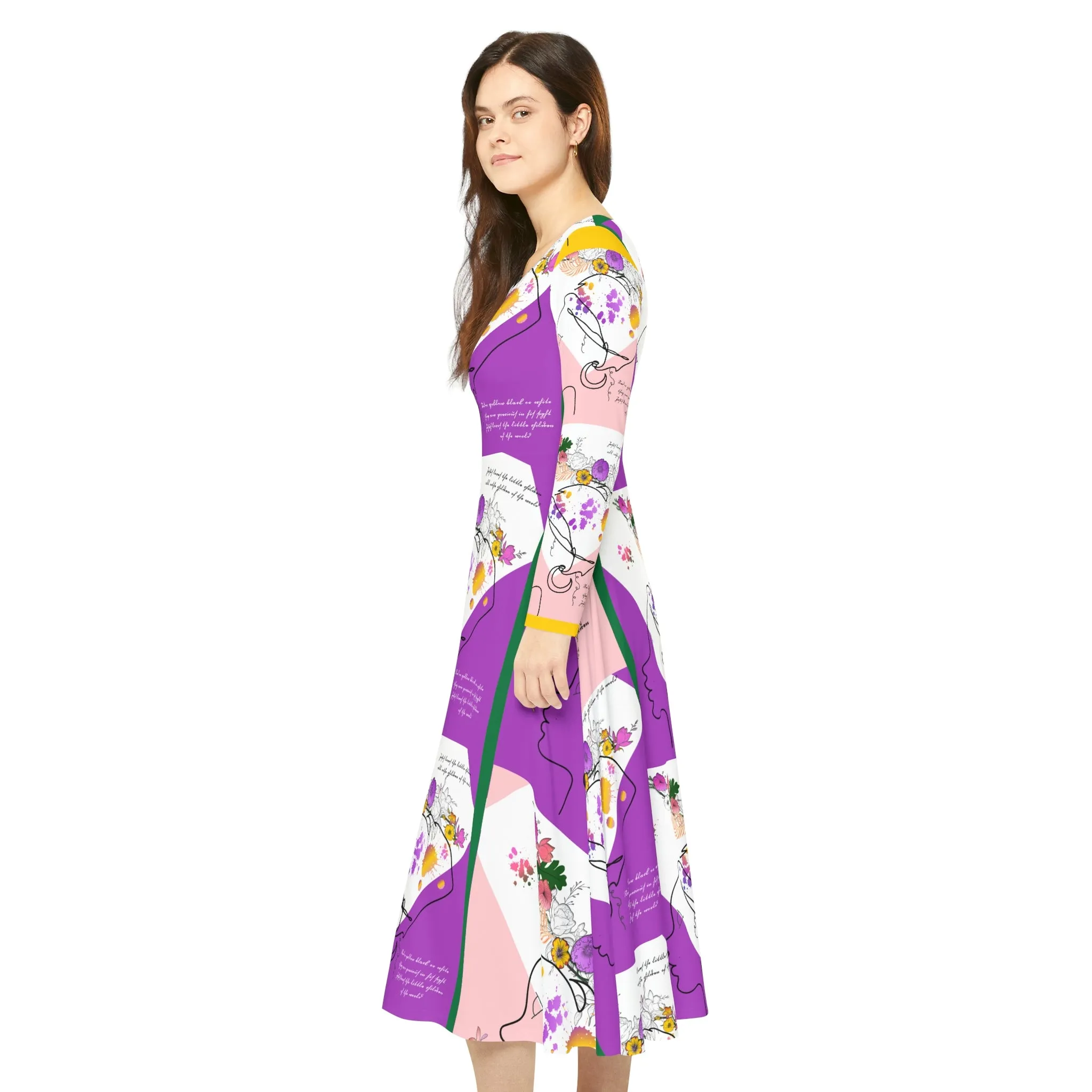Women's Long Sleeve Dance Dress GLORIA