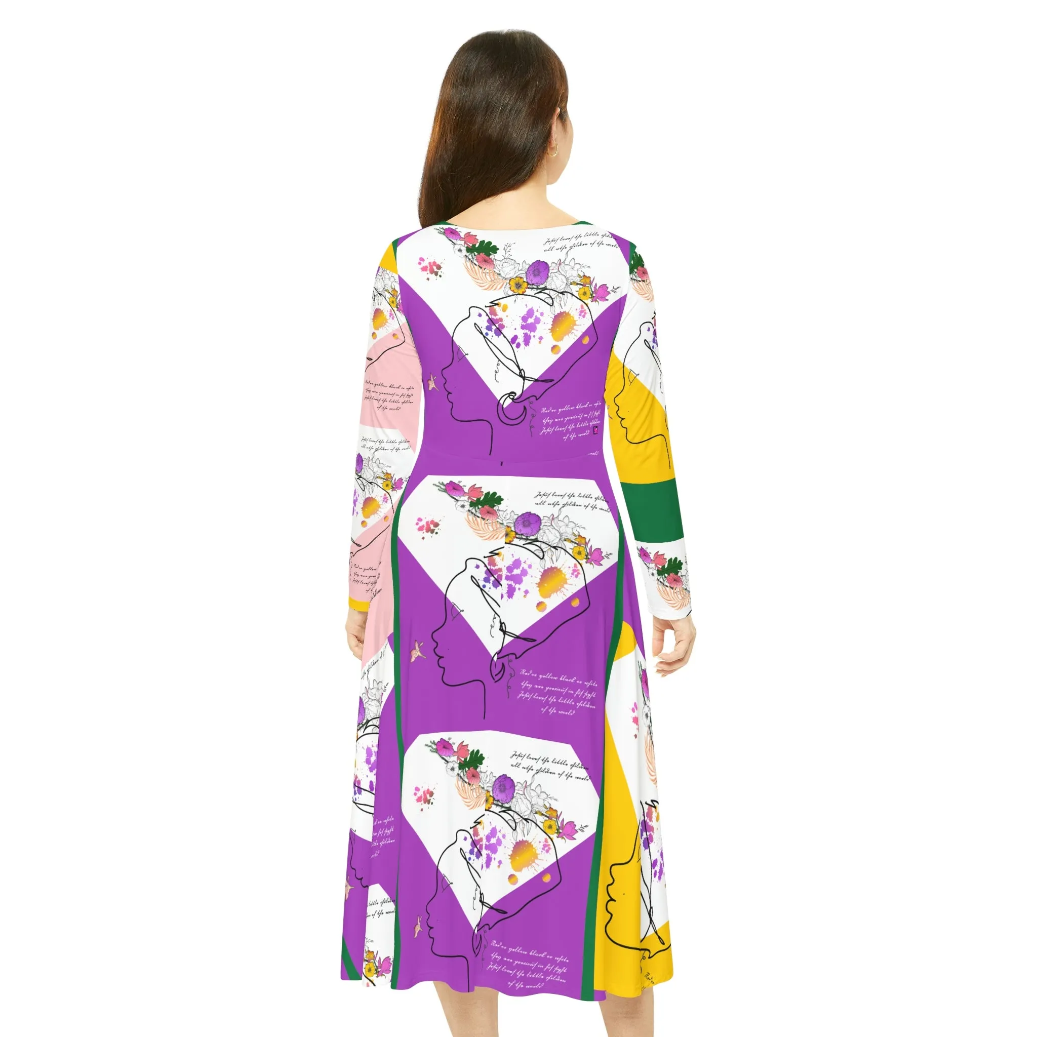 Women's Long Sleeve Dance Dress GLORIA