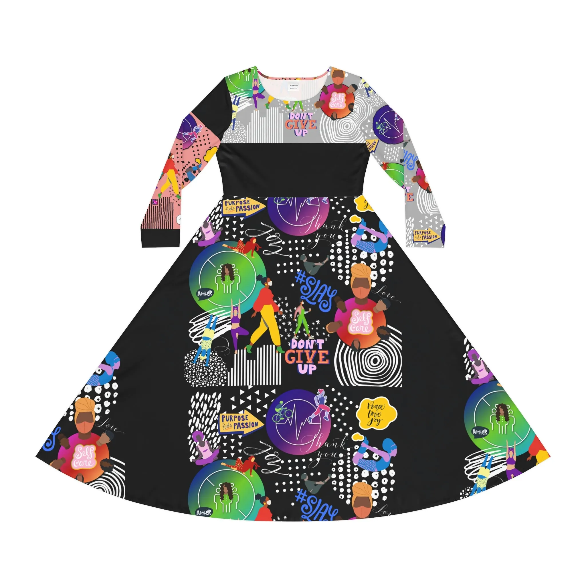 Women's Long Sleeve Dance Dress SASSY