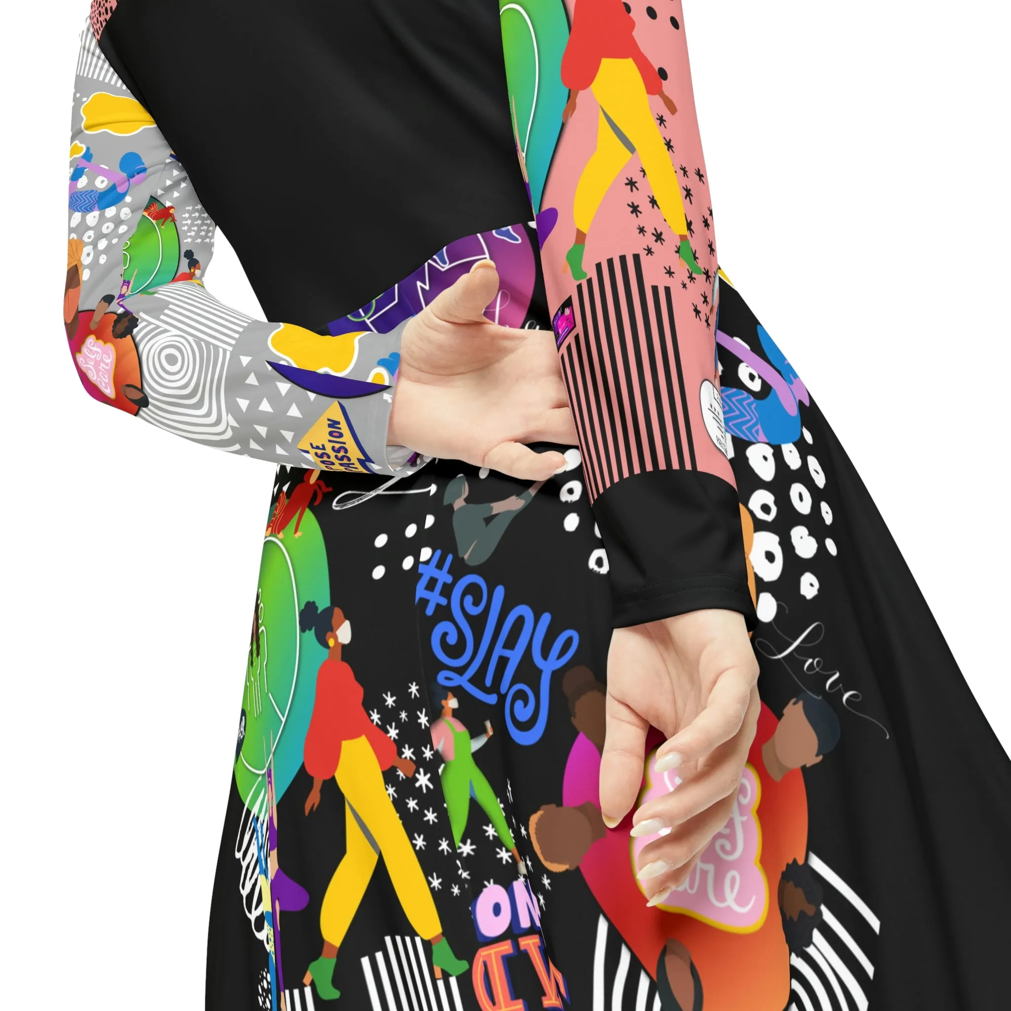 Women's Long Sleeve Dance Dress SASSY