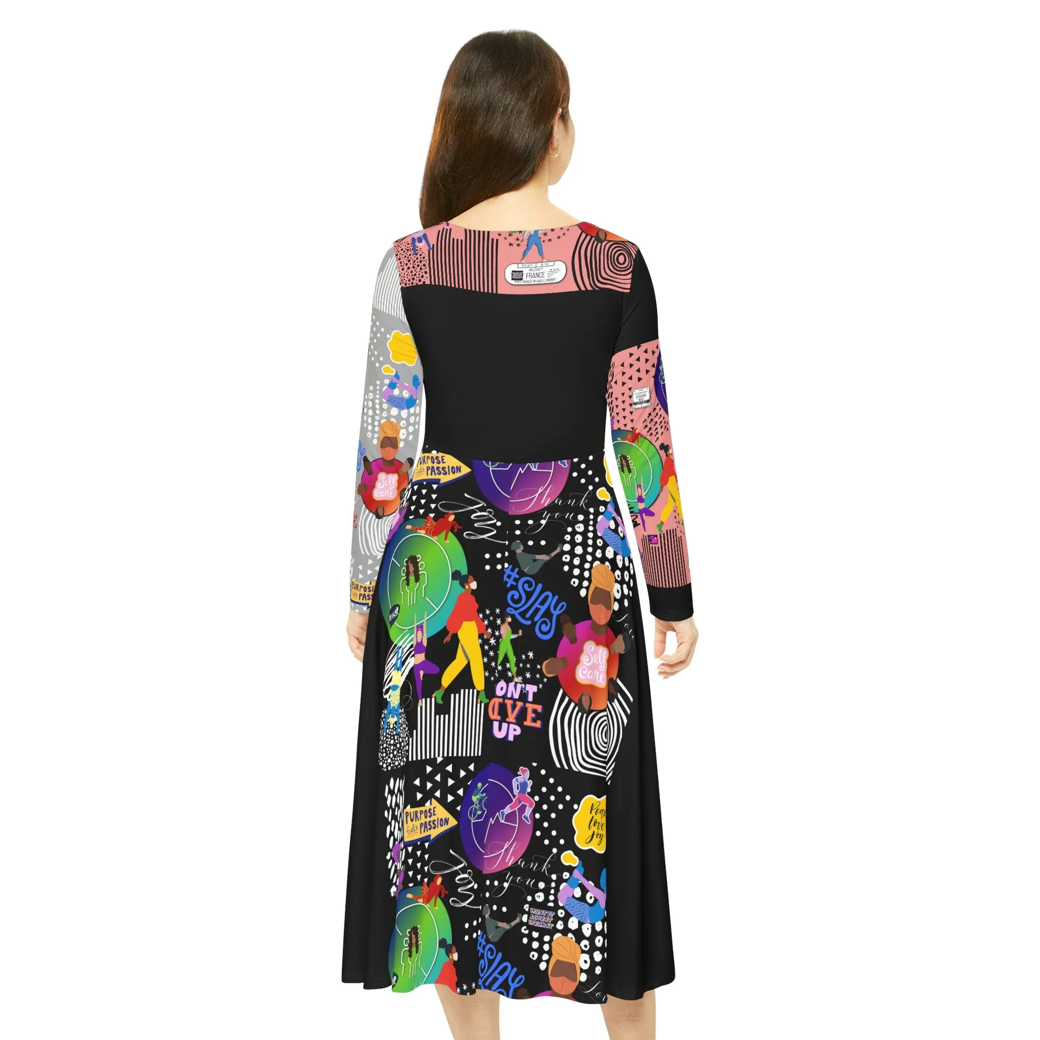 Women's Long Sleeve Dance Dress SASSY