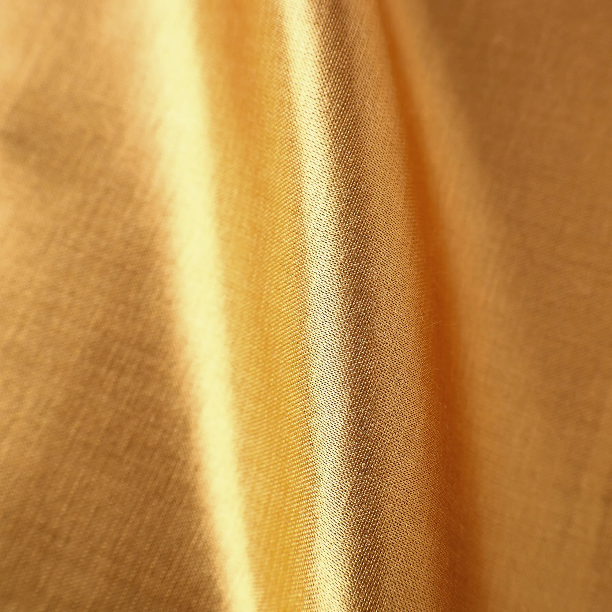 Yellow - Mashru Silk Plain Dyed Fabric (Width - 46 in)